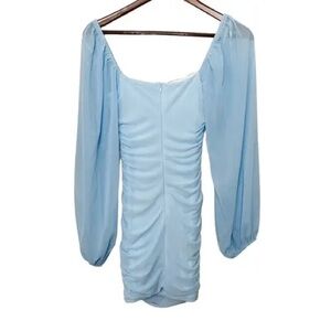 Hello Molly Light Blue Long Sleeve Dress